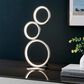 Lite Source Fedora 3-Ring LED Table Lamp in Brushed Nickel, , large
