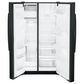GE Appliances 25.3 Cu. Ft. Side by Side Refrigerator with External Dispenser in Black, , large