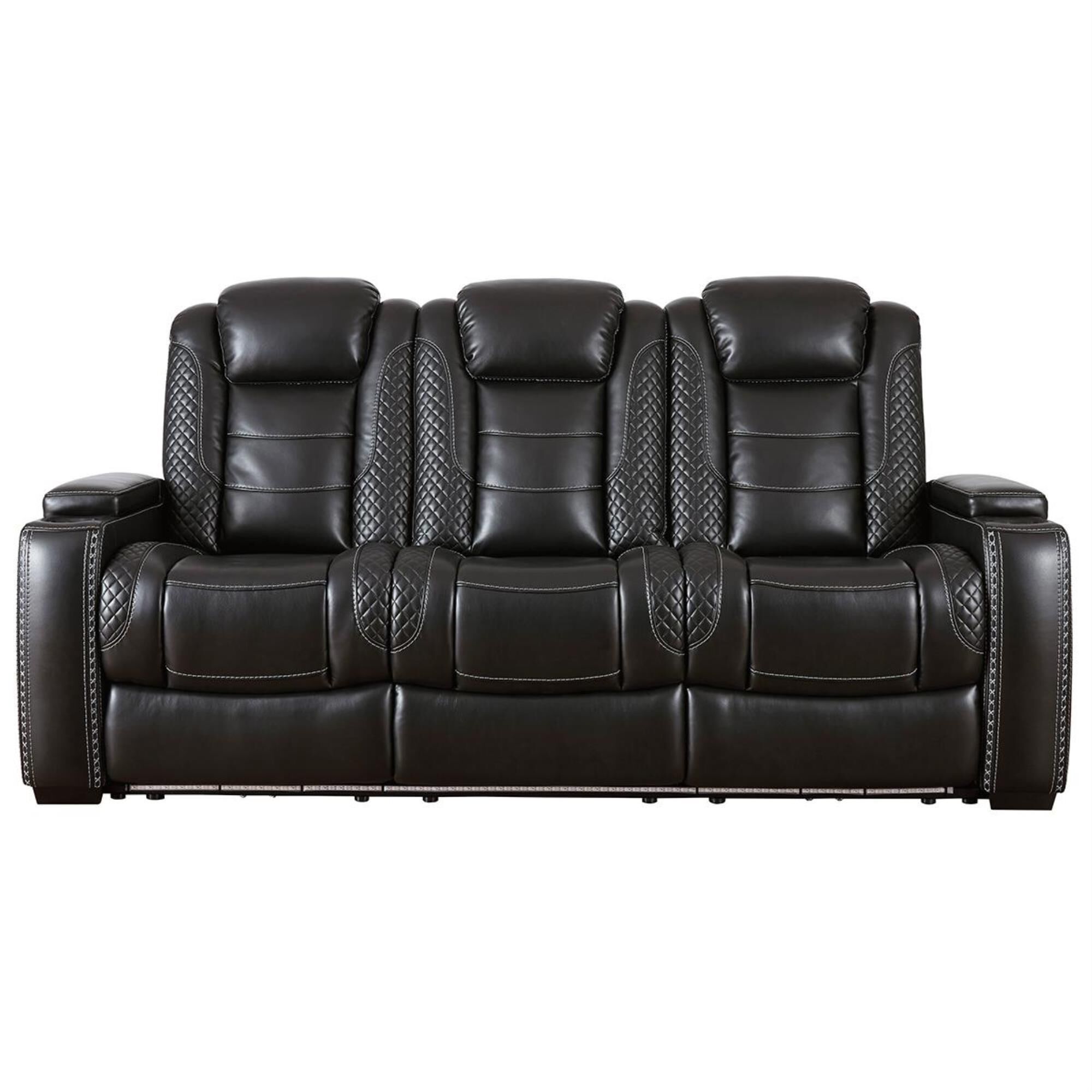 Signature design by ashley party time power reclining store sofa