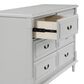 Delta Juliette 6 Drawer Dresser with Changing Top in Moonstruck Grey, , large