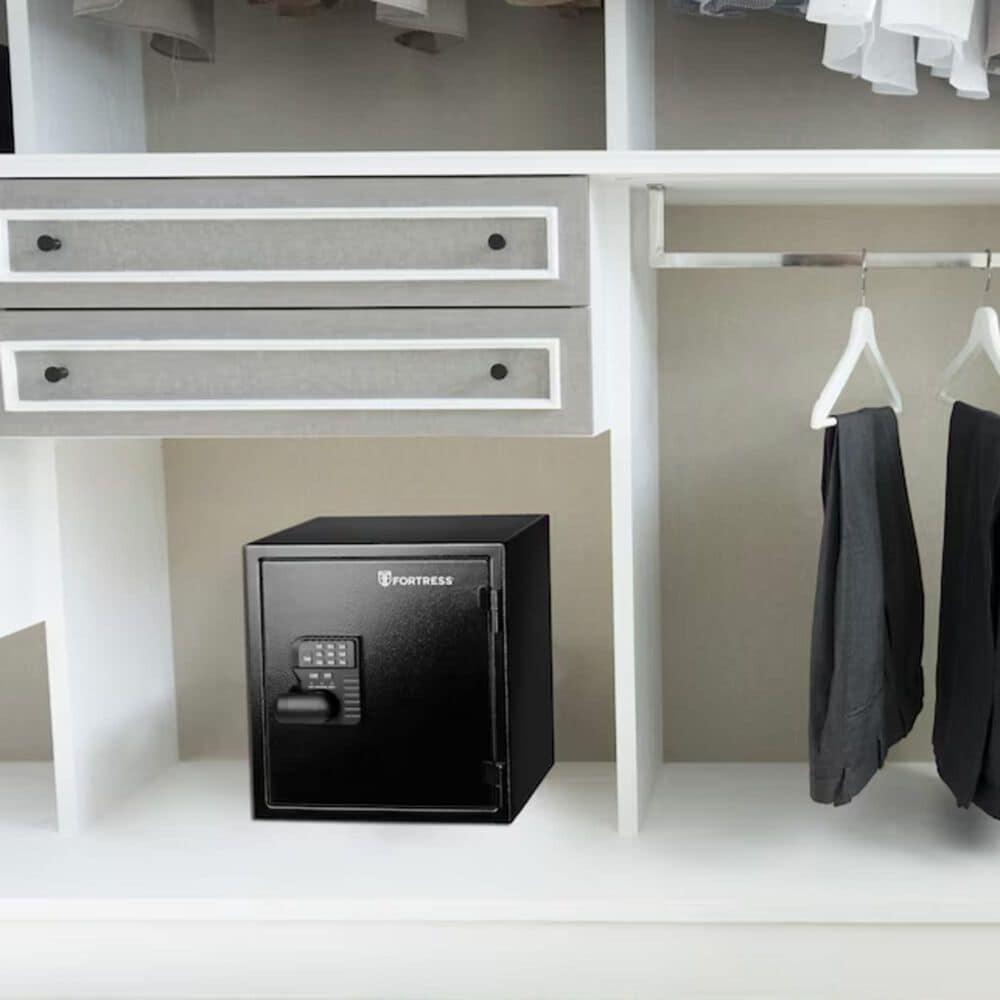 Fortress Personal Fire and Waterproof Safe with Electronic Lock in Black, , large