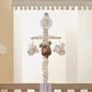 Lambs & Ivy Signature Bunny Hop Musical Baby Crib Mobile in Bisque, , large