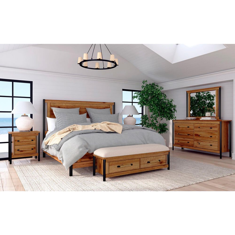 Hawthorne Furniture Norcross King Panel Bed in Hickory, , large