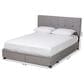 Baxton Studio Netti Queen Storage Bed with Light Grey Upholstered in Black, , large
