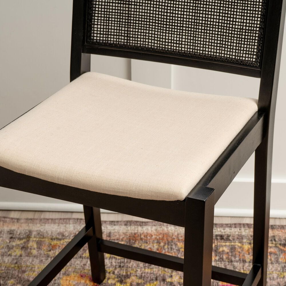 Linon Home Decor Bauer Counter Stool in Black (Set of 2), , large