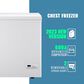HOMLUX 4 Cu. Ft. 25" Chest Freezer with 2 Removable Baskets in White, , large