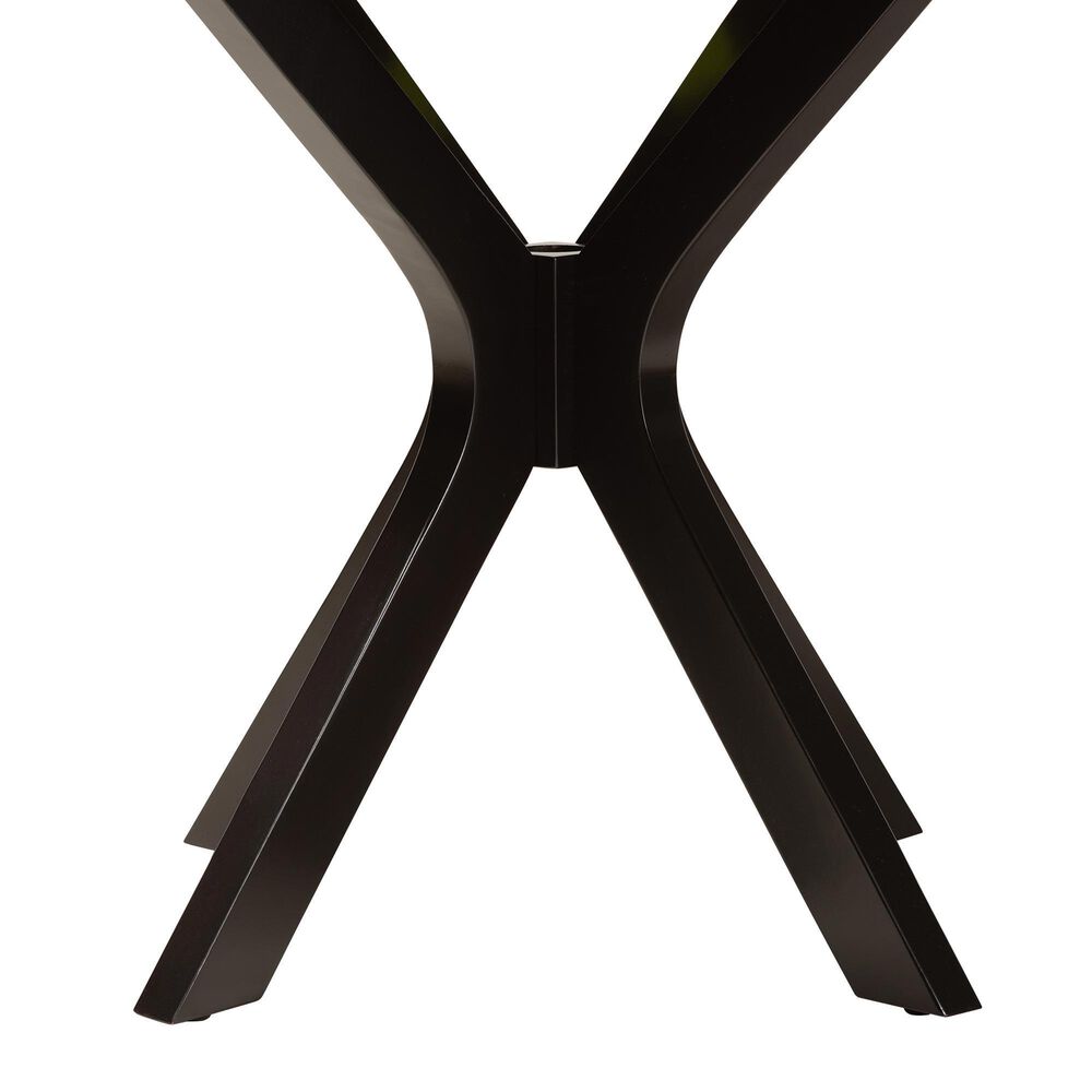 Baxton Studio Kenji 34" Dining Table in Dark Brown - Table Only, , large