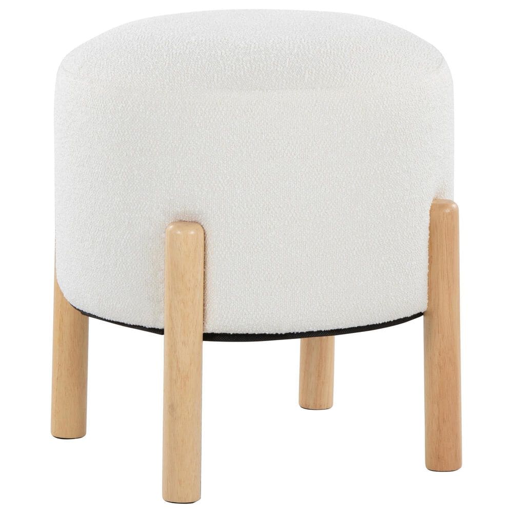 Lumisource Michelle Terry Ottoman in Cream, , large