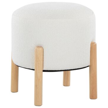 Lumisource Michelle Terry Ottoman in Cream, , large