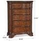 Vantage Old World 6-Drawer Chest in Medium Cherry, , large