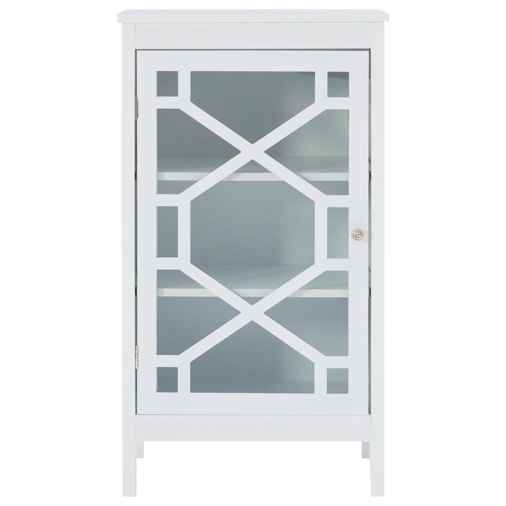 Linon Home Decor Fetti Small Cabinet in White, , large