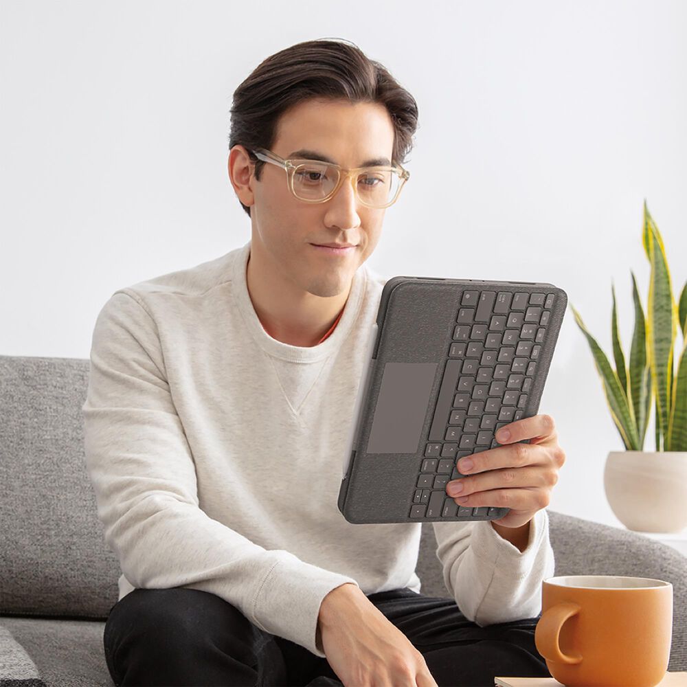 elleve Mockingbird Thanksgiving Logitech Folio Touch Backlit Keyboard Case with Trackpad for iPad Pro 11 in  Graphite | NFM