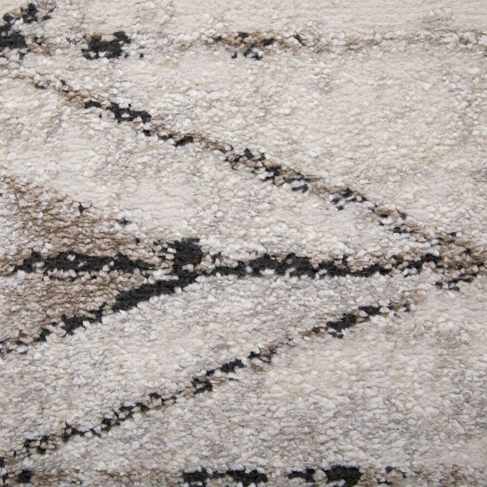 Feizy Vancouver 39NTF 5&#39; x 8&#39; Beige and Brown Area Rug, , large