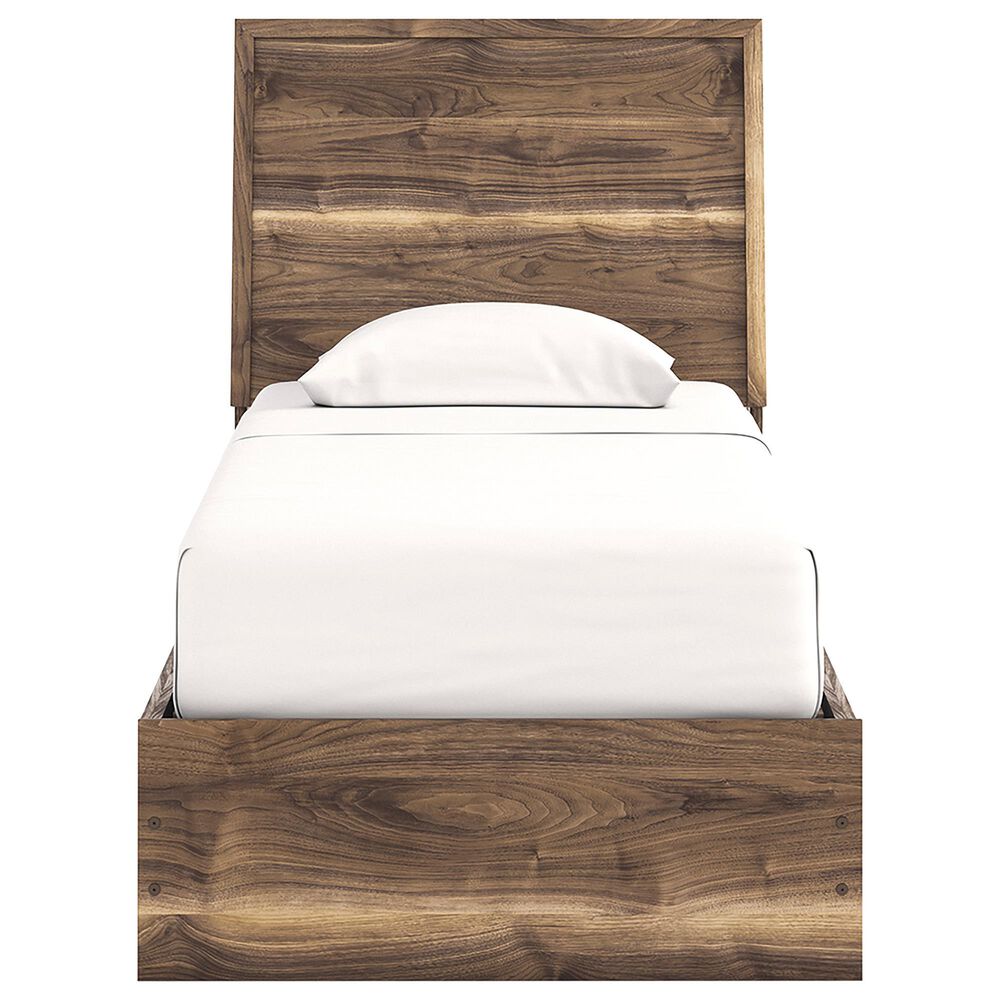 Ashley Chirason Twin Panel Bed with Storage in Brown, , large