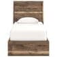 Ashley Chirason Twin Panel Bed with Storage in Brown, , large