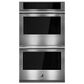 JennAir Rise 30" Smart Double Wall Oven with MultiMode and Four Racks in Stainless Steel, , large