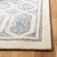 Safavieh Artistry ARR665M 8" x 10" Ivory and Blue Area Rug, , large