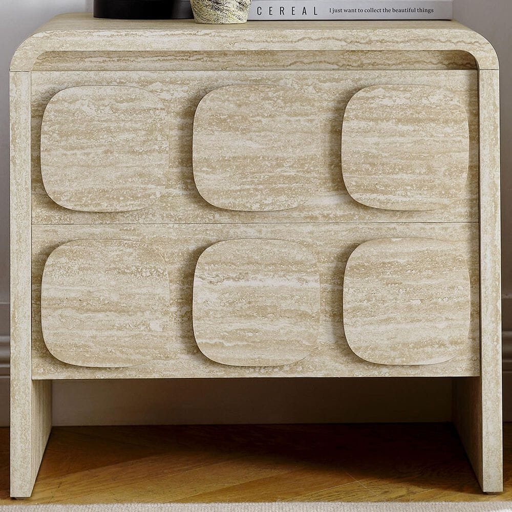Modway Toscana 2 Drawer Nightstand in Travertine, , large