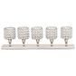 Maple and Jade 21" x 6" Hurricane Lamp in Gloss Silver, , large