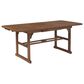 Walker Edison Acacia Wood Patio Butterfly Dining Table in Dark Brown, , large