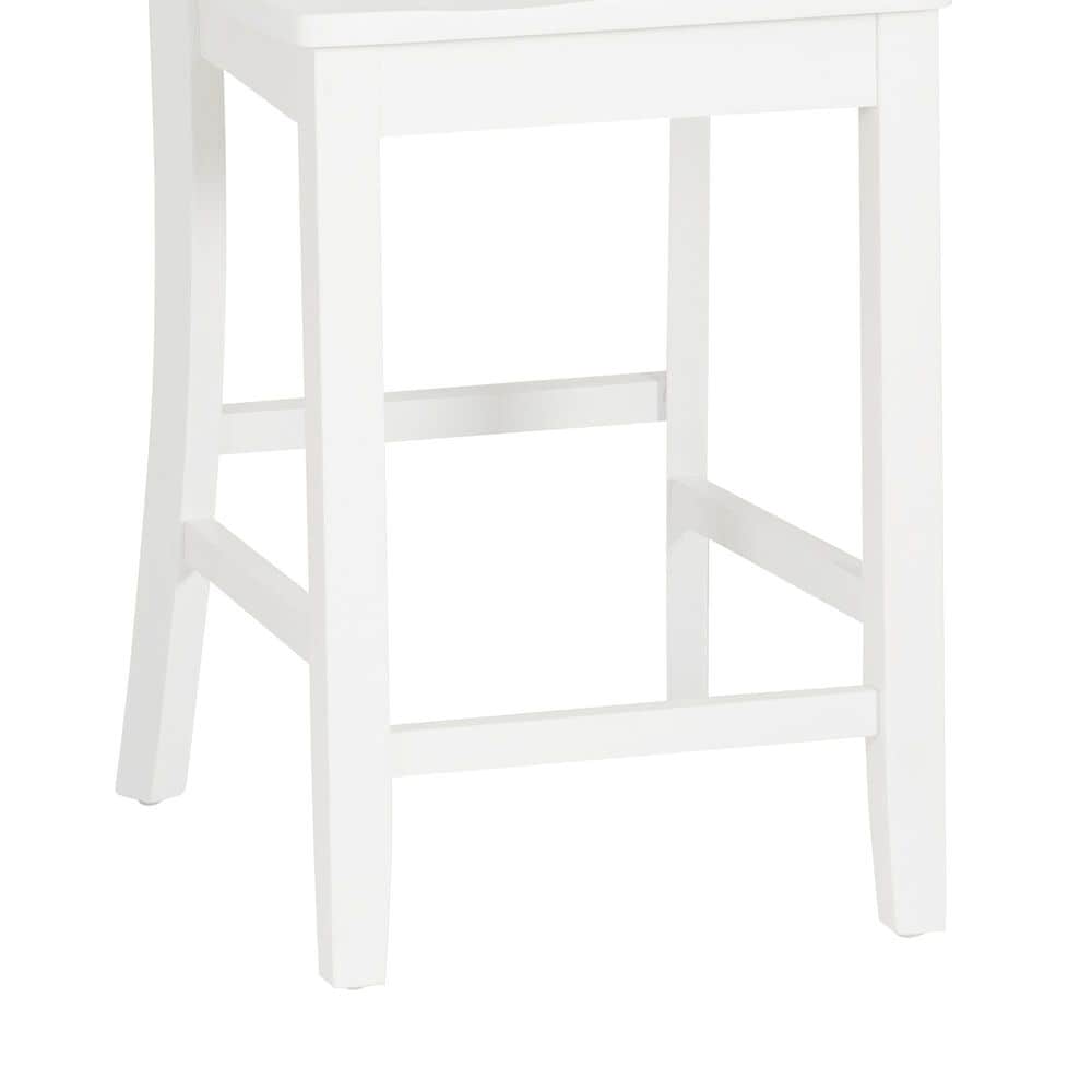 Linon Home Decor Torino X-Back Counter Stool in White, , large