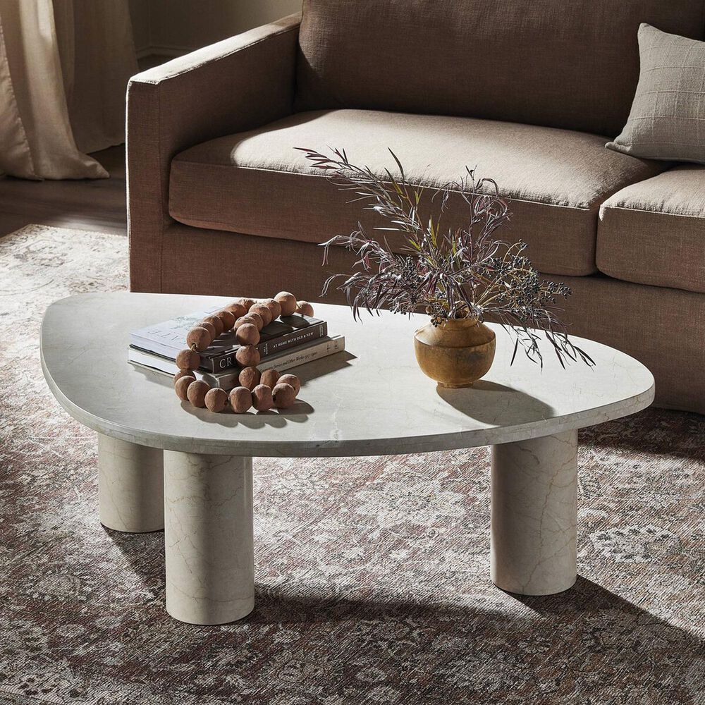 Four Hands Zion Large Coffee Table in Cream, , large
