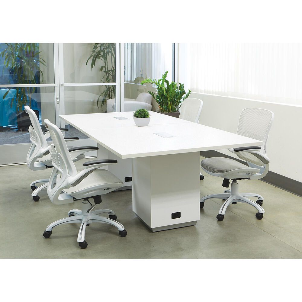 OSP Home Riley Mesh Back Office Chair in White, , large