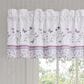J. Queen New York Nola 88" x 18" Window Straight Valance in Lavender and Lilac, , large