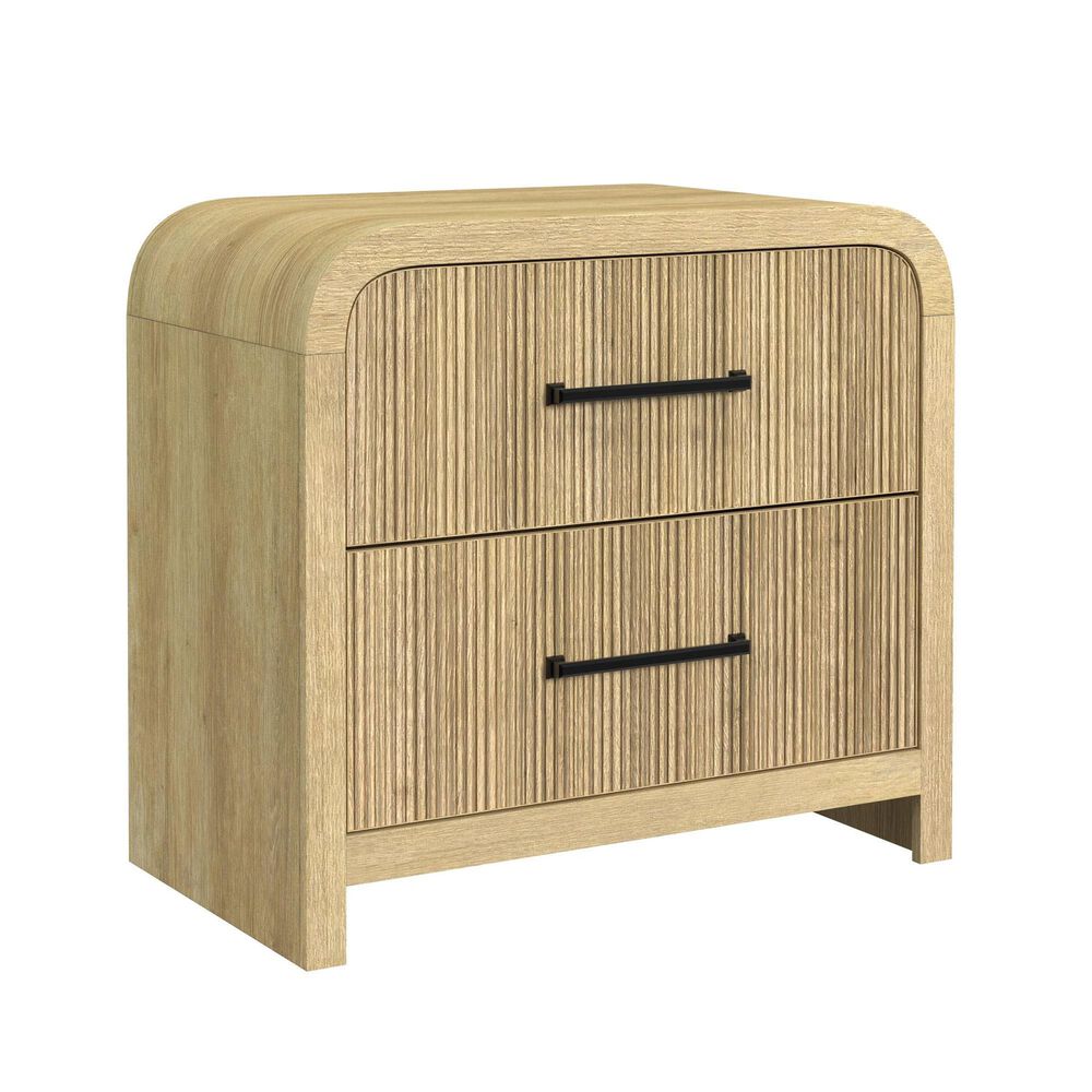 Mayberry Hill 2 Drawer Nightstand with USB in Natural, , large