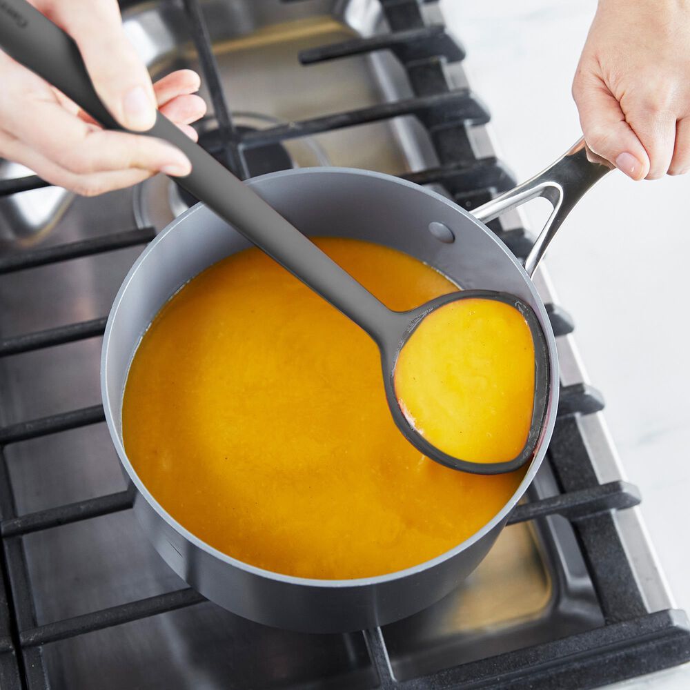 Green Pan Platinum Silicone Ladle in Charcoal Grey, , large