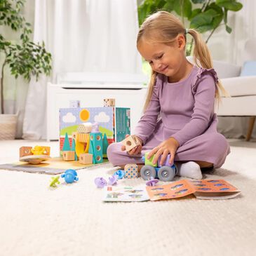Melissa & Doug Blockables Town Play Set, , large