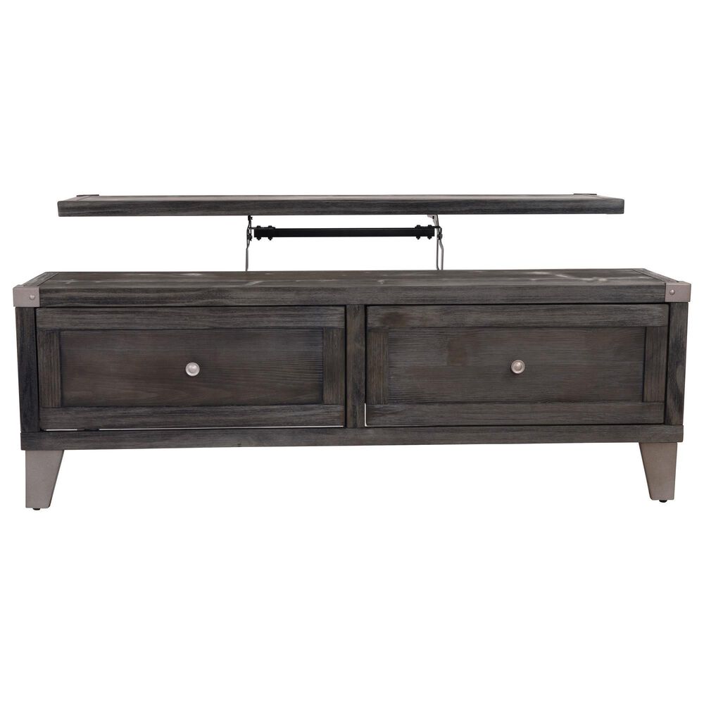 Ashley Todoe Lift Top Cocktail Table in Dark Gray, , large