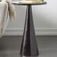 Maple and Jade 16" Geometric Accent End Table in Polished Black, , large