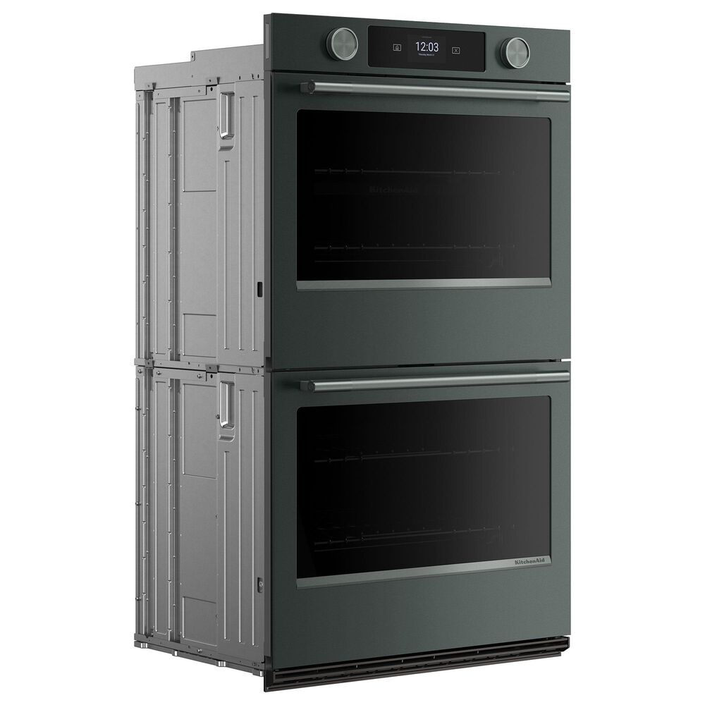 KitchenAid 2-Piece Kitchen Package with Juniper 30" Smart Double Wall Oven and Stainless Steel 30" Gas Cooktop, , large