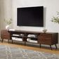 Walker Edison Angular 80" TV Stand in Dark Walnut, , large