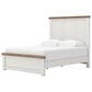 Ashley Savonport Queen Storage Panel Bed in White and Brown, , large