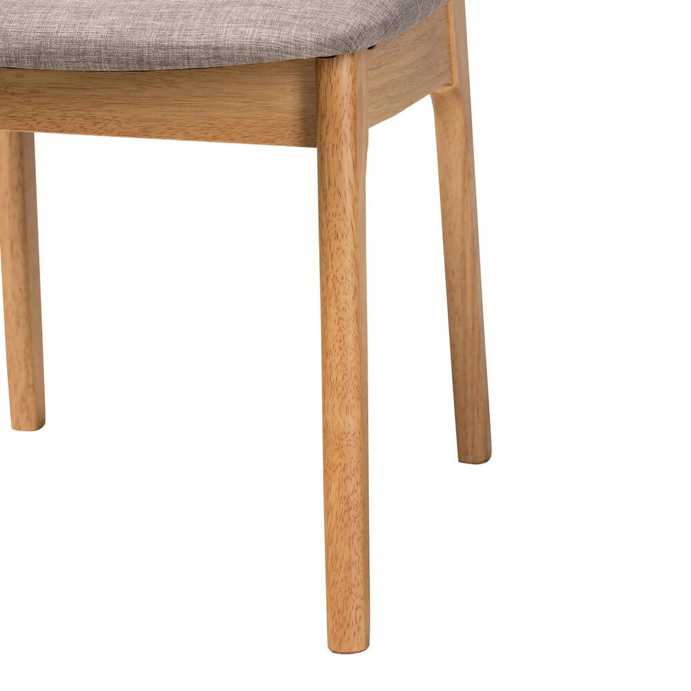 Baxton Studio Dannon Side Chair in Natural Oak and Light Brown (Set of 2), , large