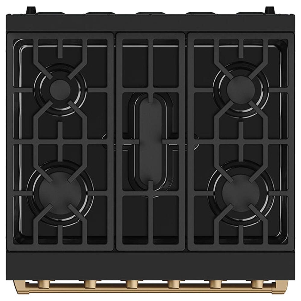 Thor Kitchen Gordon Ramsay 4.6 Cu. Ft. Professional Gas Range with Bronze Handle Kit in Black, , large