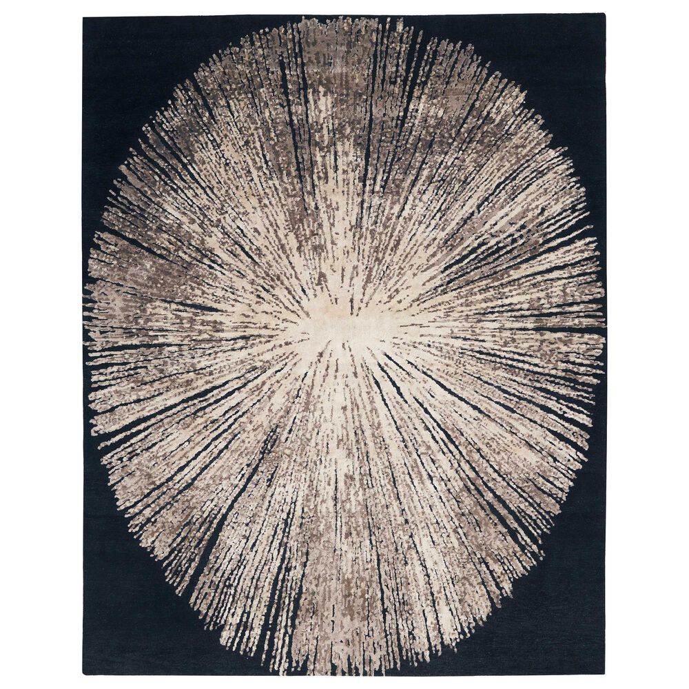 Nourison Cosmopolite CGS21 9" x 12" Noir Area Rug, , large