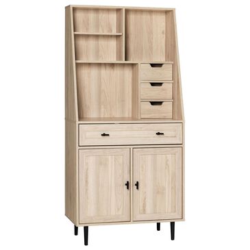 Walker Edison Belfast 64" Storage Desk with Hutch in Birch, , large