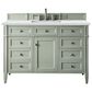 James Martin Vanities Brittany 48" Single Bathroom Vanity in Sage Green with 3 cm Ethereal Noctis Quartz Top and Rectangular Sink, , large