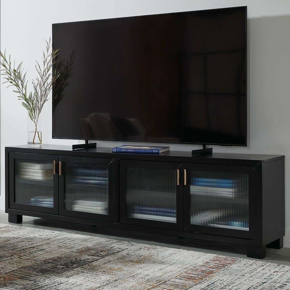 Ashley Winbardi 85&quot; TV Stand in Black, , large