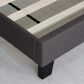 HOMLUX Laval Full Upholstered Platform Bed Frame in Stone, , large