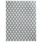 Central Oriental New Zealand Diamond 5"3" x 7" Ecru and Granite Area Rug, , large