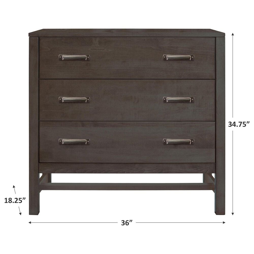 Fleming Furniture Co. Rochester 3 Drawer Chest in Mineral Gray, , large