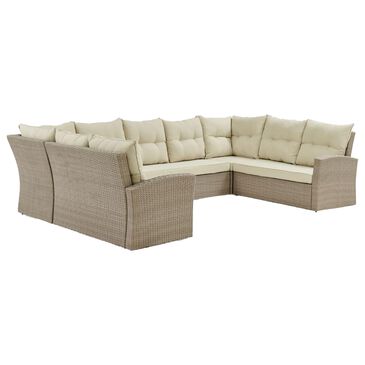 Timberlake Canaan 7-Piece Patio Sectional Sofa in Beige, , large