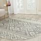 Safavieh Adirondack ADR107B-4R 4" x 4"  Ivory/Silver Round Rug, , large