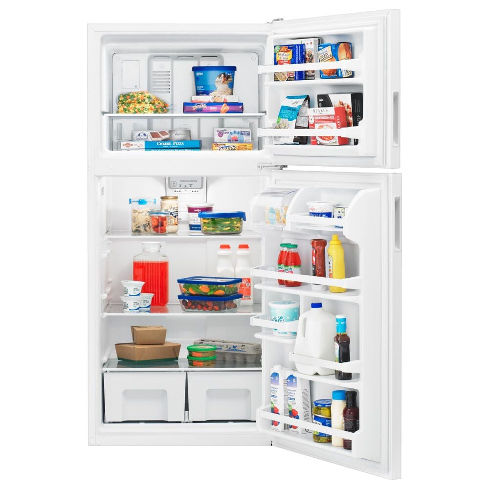 Amana 18.15 Cu. Ft. Top Freezer Refrigerator with Glass Shelves in White, , large