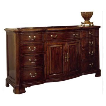 American Drew Cherry Grove 9-Drawer Tripple Dresser with Doors in Antique Cherry, , large