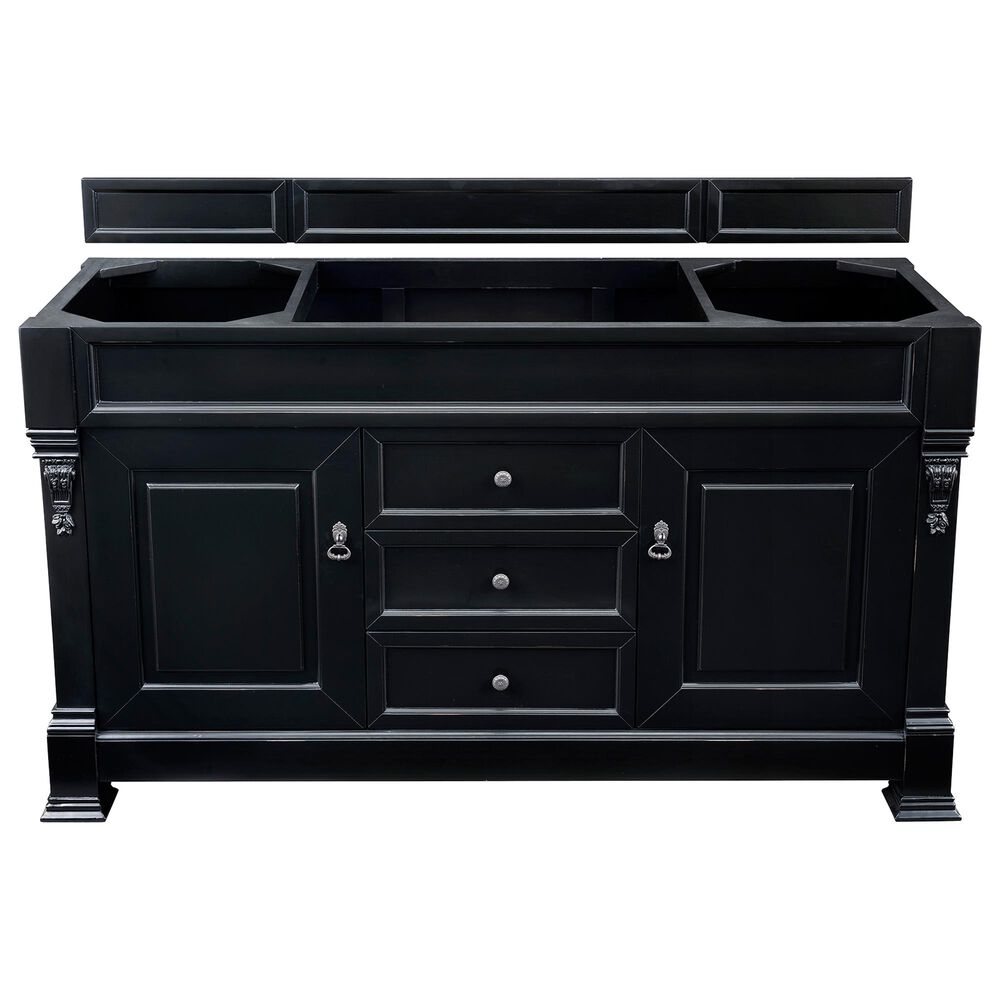 James Martin Brookfield 60" Single Vanity Cabinet in Antique Black, , large